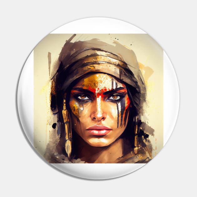 Powerful Egyptian Warrior Woman #4 Pin by Chromatic Fusion Studio