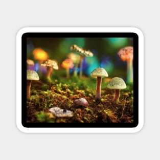 Enchanted Fantasy Forest Colorful Magnet