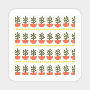 Scandinavian Mod Art Room Plants Magnet