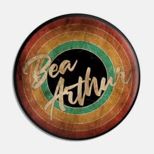 Bea Arthur Vintage Circle Art Pin