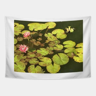 Frogs and Lilies Tapestry