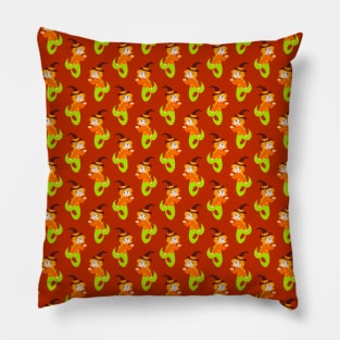 Mermaid Witch Pattern Pillow