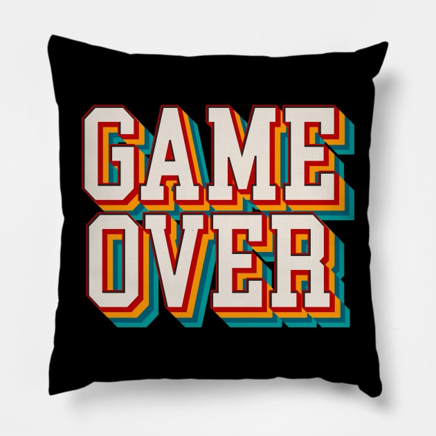 Game Over Pillow by n23tees