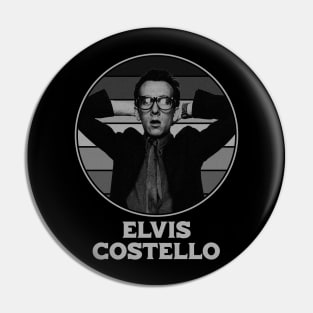 retro elvis costello Pin