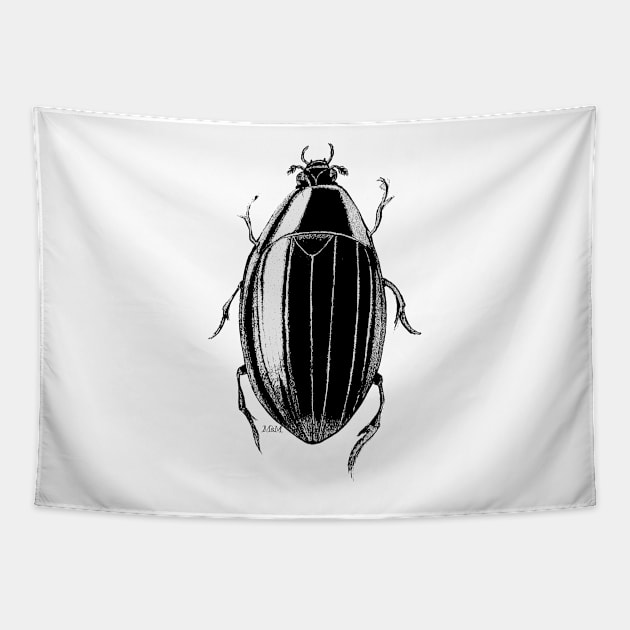 Swim Beetle Tapestry by msmart