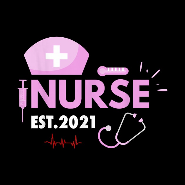 Nurse Rst 2021 Nursing School Graduation Nursing Heartbeat by Pretr=ty