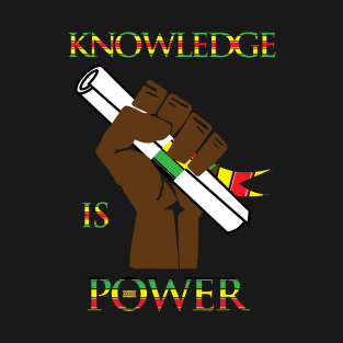 Knowledge Power Africa Motherland Black History Month T-Shirt