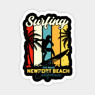 Surfing | The Wedge, Newport Beach, California Magnet