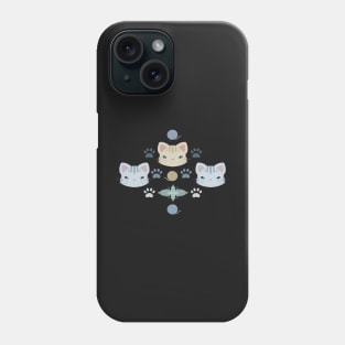 What's Cool with the Kitty Cats in Grey Phone Case