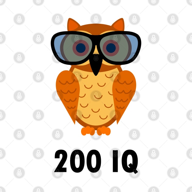 Cute Owl with 200 IQ - Smart Owl - Nerd Owl with nerd glasses by Bohnenkern