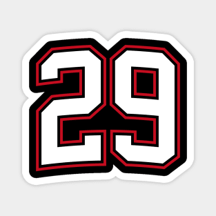 Number Twenty Nine 29 Magnet