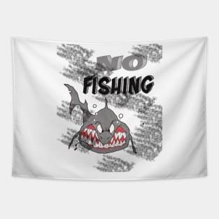 No Fishing Season Tapestry