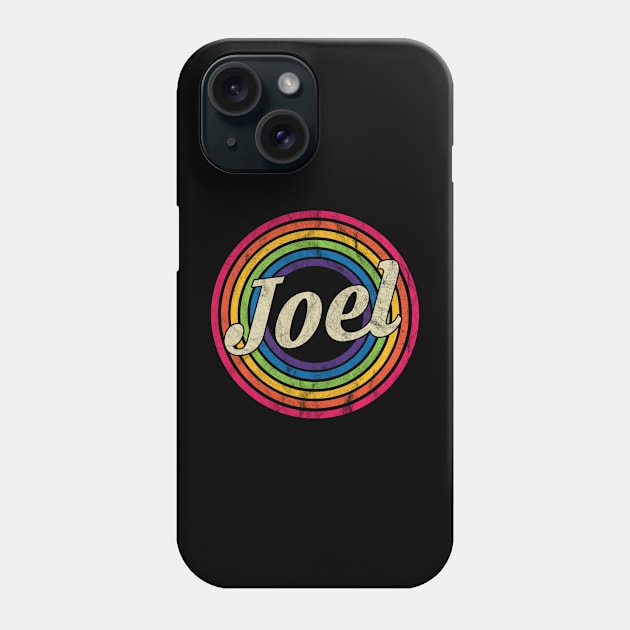 Joel - Retro Rainbow Faded-Style Phone Case by MaydenArt