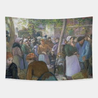 Poultry Market at Gisors by Camille Pissarro Tapestry