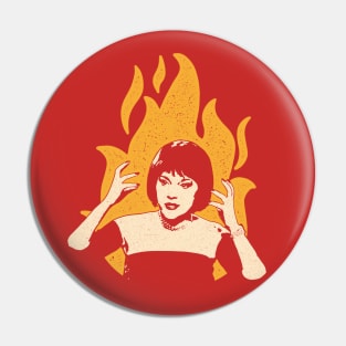 Flames on the side of my face! Pin