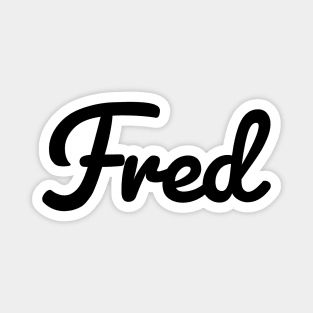 Fred Name Typography Magnet