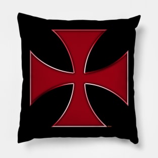 Templar cross 4 Pillow