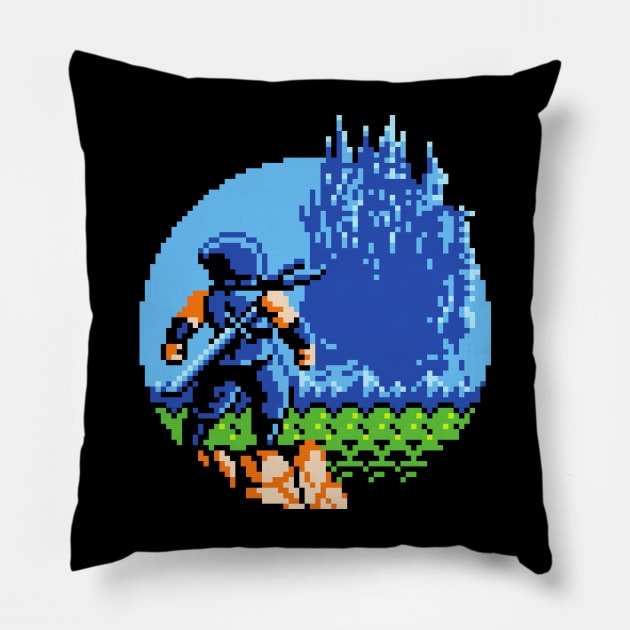 8-bit Ninja Pillow by Pixeleyebat