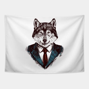 Werewolves Illustration Tapestry