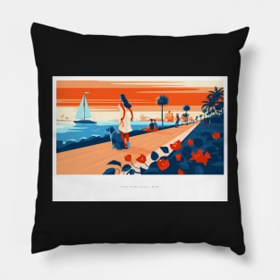 South Pointe Sunset Pillow