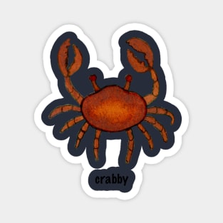 "crabby" cute crab design Magnet