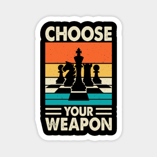 Choose Your Weapon T shirt For Women Magnet