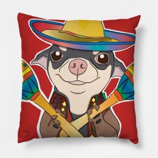 Chihuahua Maracas Pillow