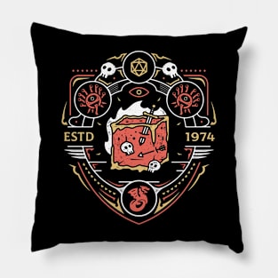 Dungeon Top Enemies Emblem Pillow