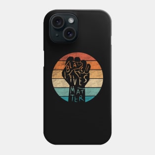 retro/vintage black lives matter power fist Phone Case