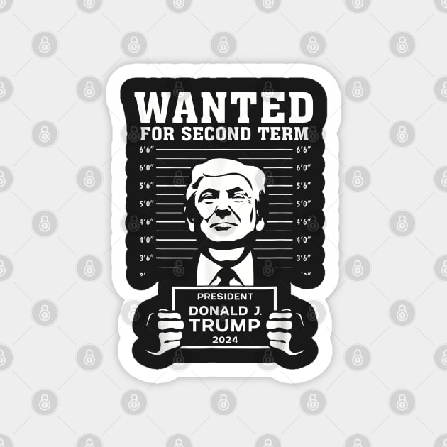 Trump Mugshot, POTUS Mug Shot, Save America, Trump 2024, Trump 45/47, America First, Funny Trump MAGA Gift Magnet by Hoahip