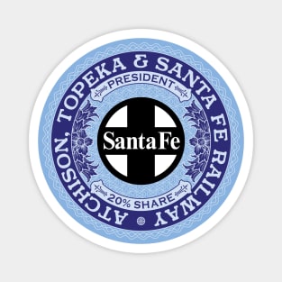 Atchison Topeka and Santa Fe Railway (18XX Style) Magnet