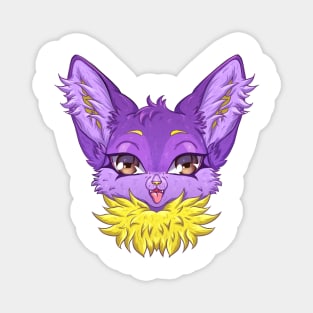 Purple Kitty Magnet