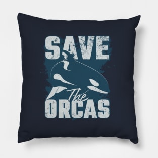 Save the Orcas Pillow