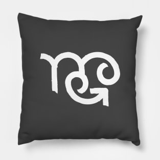 Scorpio and Cancer Double Zodiac Horoscope Signs (White) Pillow