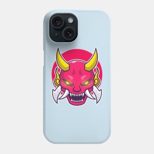 Oni Mask Demon Cartoon Phone Case