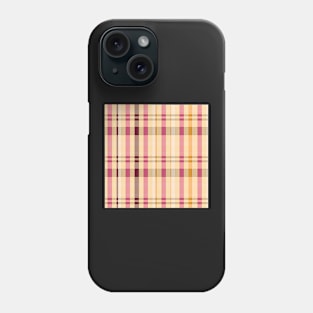 Summer Aesthetic Catriona 1 Hand Drawn Textured Plaid Pattern Phone Case