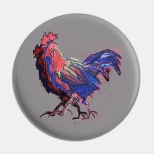 rooster and his shadow Pin
