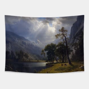 Mount Starr King, Yosemite by Albert Bierstadt Tapestry