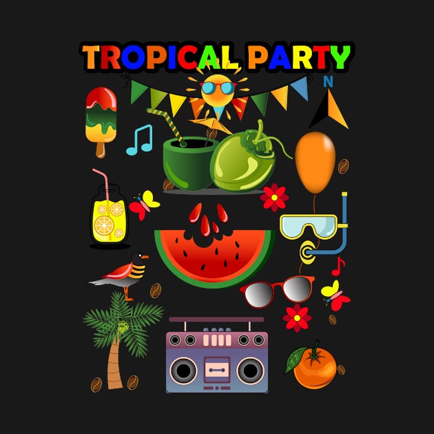 Tropical collection for summer beach party by ARTotokromo