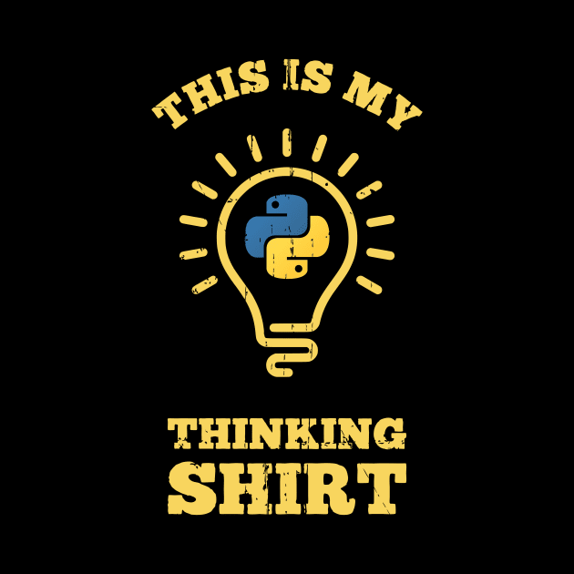 This is my Thinking Shirt by Peachy T-Shirts