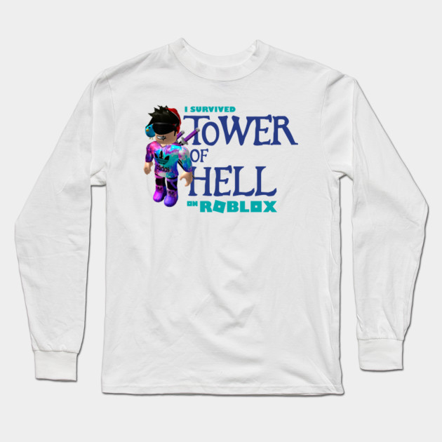 Tower Of Hell Roblox Long Sleeve T Shirt Teepublic - roblox oof kids t shirts teepublic