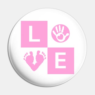 Baby girl baby hand and foot Pin