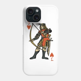 Character of Playing Card Jack of Hearts Phone Case