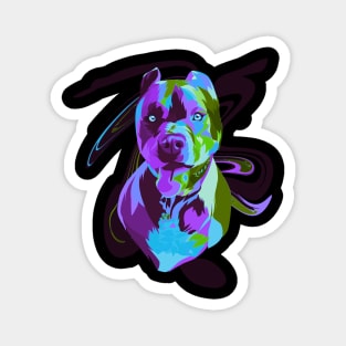 Colorful dog Magnet