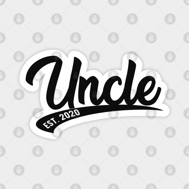 Uncle est. 2020 Magnet by KC Happy Shop