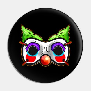 Evil Scary Horror Clown Mask Costume for Halloween Pin