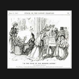 Suffragette Sisters Punch cartoon 1908 T-Shirt