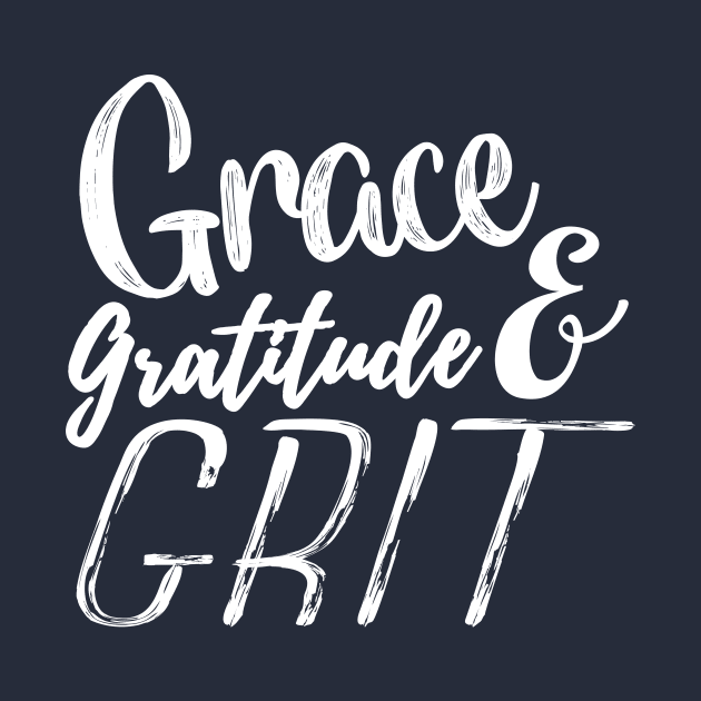 Grace Gratitude & Grit Horse Farm Equestrian Novelty Country design by nikkidawn74