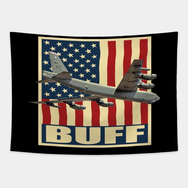 B-52 stratofortress Aircraft Bomber Airplane Plane Tapestry by BeesTeez
