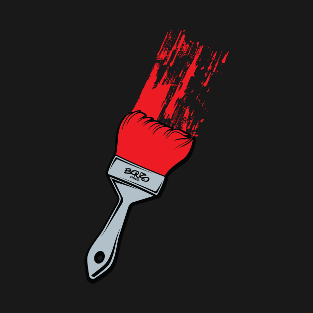 Paintbrush - Red by BonzoTee